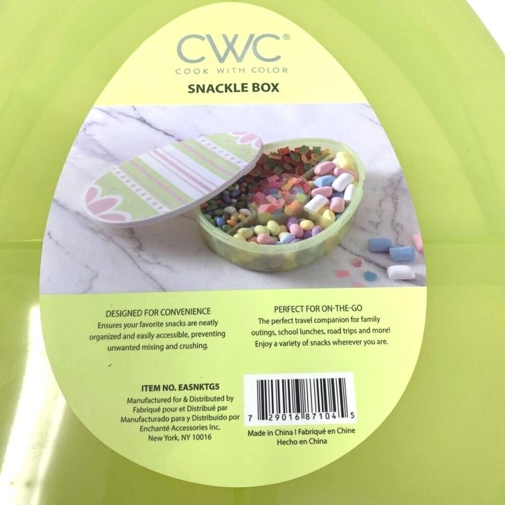 Cook With Color Easter Egg Snack Box Food Storage Container Green - Picture 7 of 11